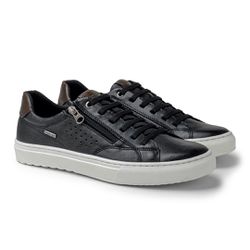 Sapatenis em Couro Casual Masculino Connect - Pret... - TESTAAEI