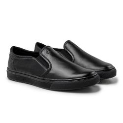Slip On Yate Masculino Connect em Couro - Preto - ... - TESTAAEI