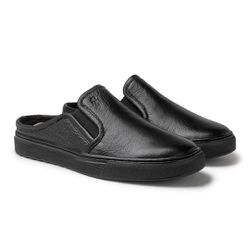 Mule Masculino Connect em Couro - Preto - 07350-16... - TESTAAEI