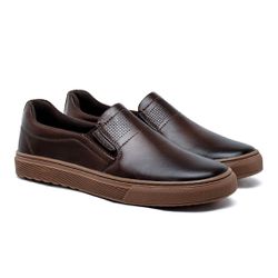 Slip On Masculino Laroche Connect em Couro - Café ... - TESTAAEI