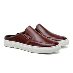 Mule Masculino Laroche Connect em Couro - Brown - ... - TESTAAEI