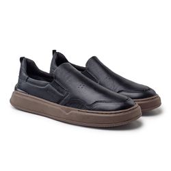 Slip On Yate Masculino Dublin em Couro - Preto - 0... - TESTAAEI