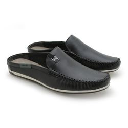 Mule Masculino Dumont em Couro - Preto - 03727-290 - TESTAAEI