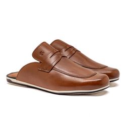 Mule Masculino Laroche Dumont em Couro - Whisky - ... - TESTAAEI