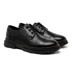 Sapato Derby Laroche Everest em Couro - Preto - 02... - TESTAAEI