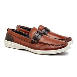 Mocassim Masculino Laroche Ferrara em Couro - Brow... - TESTAAEI