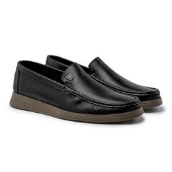 Mocassim Loafer Florença em Couro - Preto - 01508-... - TESTAAEI