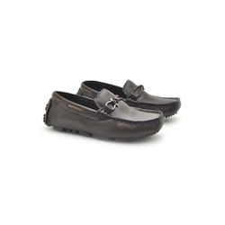Mocassim Bali Infantil de Couro - Café - 03962K-25... - TESTAAEI