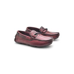 Mocassim Bali Infantil de Couro - Vinho - 03962K-2... - TESTAAEI