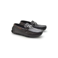 Mocassim Bali Infantil de Couro - Café - 03963K-25... - TESTAAEI