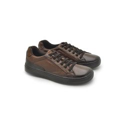 Sapatenis Stratus Infantil em Couro Marrom - 07851... - TESTAAEI