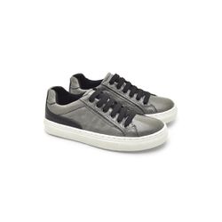 Sapatenis Stratus Infantil em Couro Cinza - 07851K... - TESTAAEI