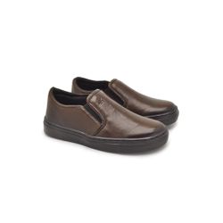 Slip On Yate Infantil Stratus em Couro Marrom - 0... - TESTAAEI
