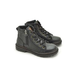 Bota Infantil Vacanza em Couro- Preto - 05561K-271 - TESTAAEI