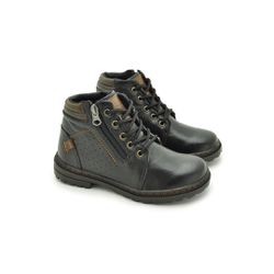 Bota Infantil em Couro Vacanza - Preto - 05563-286 - TESTAAEI