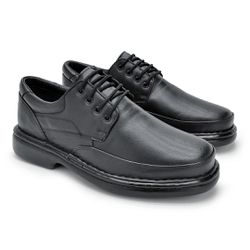 Sapato Comfort Lisboa em Couro - Preto - 08701-110 - TESTAAEI
