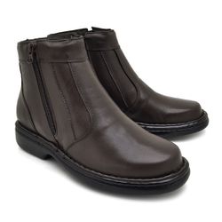 Bota Comfort Lisboa em Couro - Café - 08710-1106 - TESTAAEI