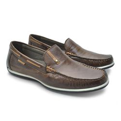 Mocassim Paraty de Couro - Chocolate - 03306-1497 - TESTAAEI