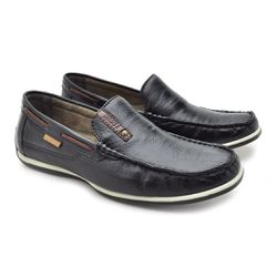 Mocassim Paraty Couro - Preto - 03306-1898 - TESTAAEI