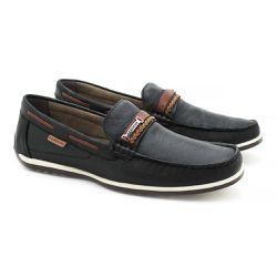 Mocassim Paraty em Couro - Preto - 03315-1898 - TESTAAEI