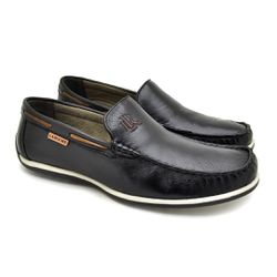 Mocassim Paraty em Couro - Preto - 03330-1933 - TESTAAEI
