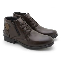 Bota Saara Masculina em Couro Legítimo - Café - 02... - TESTAAEI
