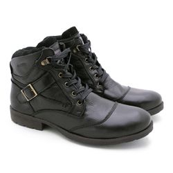 Bota Saara em Couro - Preto - 02806-1650 - TESTAAEI