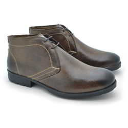 Bota Saara em Couro - Chocolate - 02818-1560 - TESTAAEI