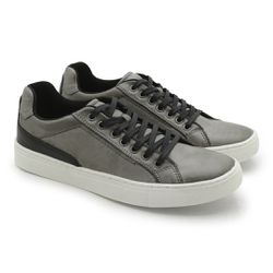 Sapatenis Casual Masculino Stratus em Couro - Silv... - TESTAAEI
