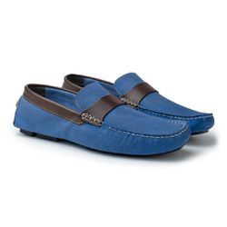 Drive Viena Laroche de Couro - Azul E L - 01047-34... - TESTAAEI