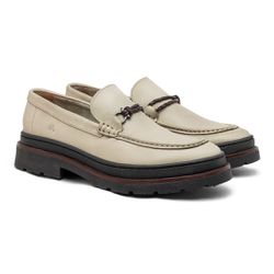 Mocassim Loafer Masculino Londres em Couro - Cromo... - TESTAAEI