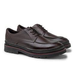 Sapato Casual Masculino Londres em Couro - Café - ... - TESTAAEI