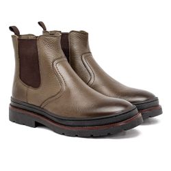 Bota Chelsea Laroche Londres em Couro - Oliva E L ... - TESTAAEI