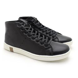 Sapatenis North em Couro Masculino - Preto - 07405... - TESTAAEI