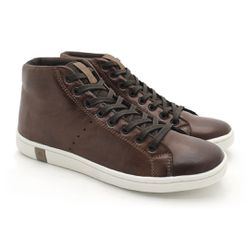Sapatenis North em Couro Masculino - Brown/Whisky ... - TESTAAEI