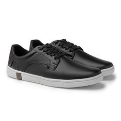 Sapatenis Casual em Couro Masculino North - Preto ... - TESTAAEI