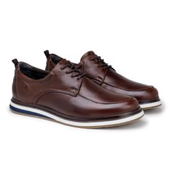 Sapato Casual Laroche Oasis em Couro - Marrom - 09... - TESTAAEI