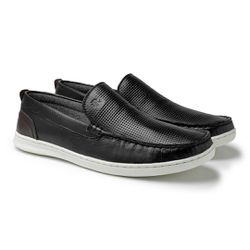 Mocassim Loafer Porto Masculino em Couro - Preto -... - TESTAAEI