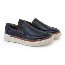 Slip On Iate Masculino Titanium em Couro - Royal -... - TESTAAEI
