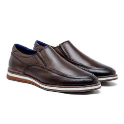 Sapato Casual Laroche Torino em Couro - Café - 021... - TESTAAEI