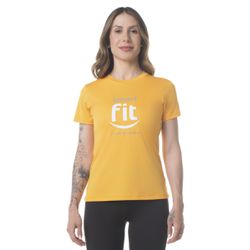 CAMISETA FEMININA - AMARELO - DS-SCAF021AM - SMART FIT - STORE