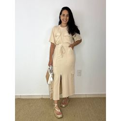 Conjunto saia midi Ana- Nude - THAIS VENTURA