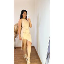 Vestido Mid Paris- Nude - THAIS VENTURA