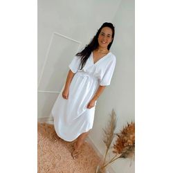 Vestido Midi- Branco - THAIS VENTURA