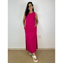 Vestido Longo Regata Ágata- Pink - THAIS VENTURA