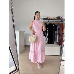 Vestido Barbara Longo com Renda Guipir na barra- R... - THAIS VENTURA