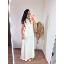 Vestido Longo Ipanema-Branco - THAIS VENTURA