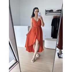 Vestido Izabelle -Telha - THAIS VENTURA