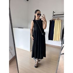 Vestido Marcele Cavado Preto - THAIS VENTURA