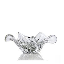 Centro de Mesa Murano Tulipa Cristal 26cm - 3257M/... - THOULOUSE 